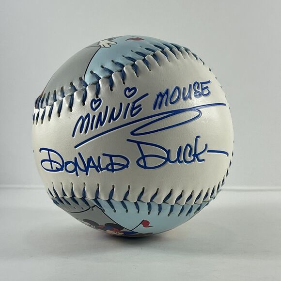 VTG Walt Disney World Fotoball Softball Signed Baseball In Glove Locker Protect - Picture 4 of 8
